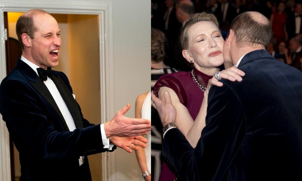 Princ William na dodjeli nagrada BAFTA s Cate Blanchett