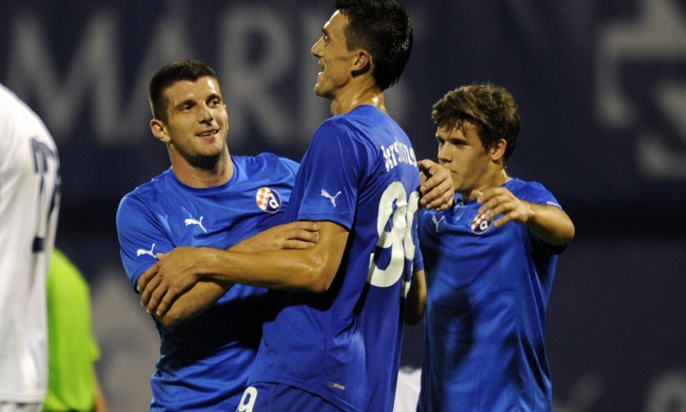 Fatos Beqiraj Ivan Krstanović Mario Šitum NK Dinamo
