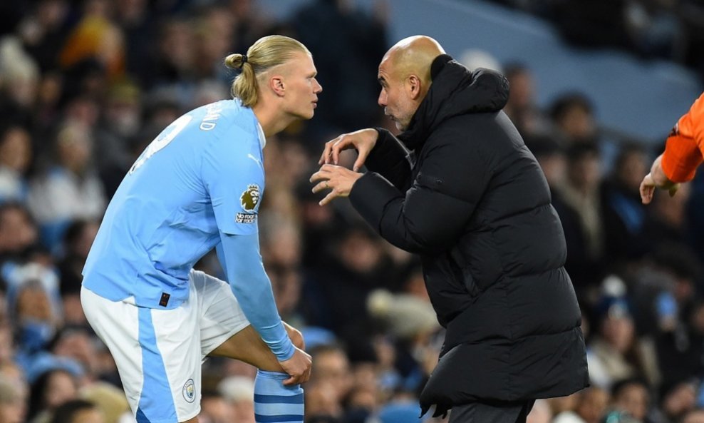 Pep Guardiola i Erling Haaland