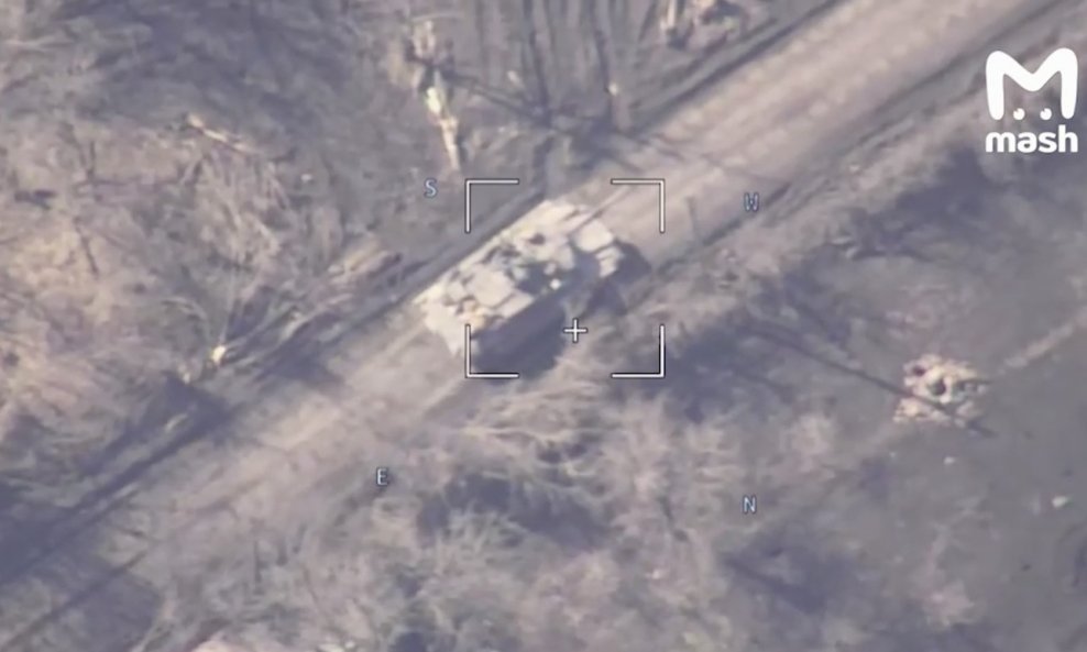 Uništeni Abrams u Ukrajini
