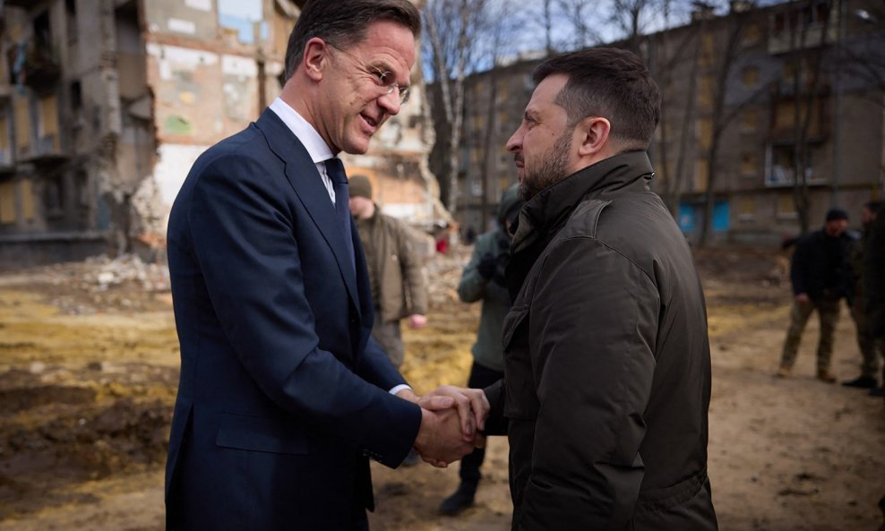 Mark Rutte i Volodimir Zelenski
