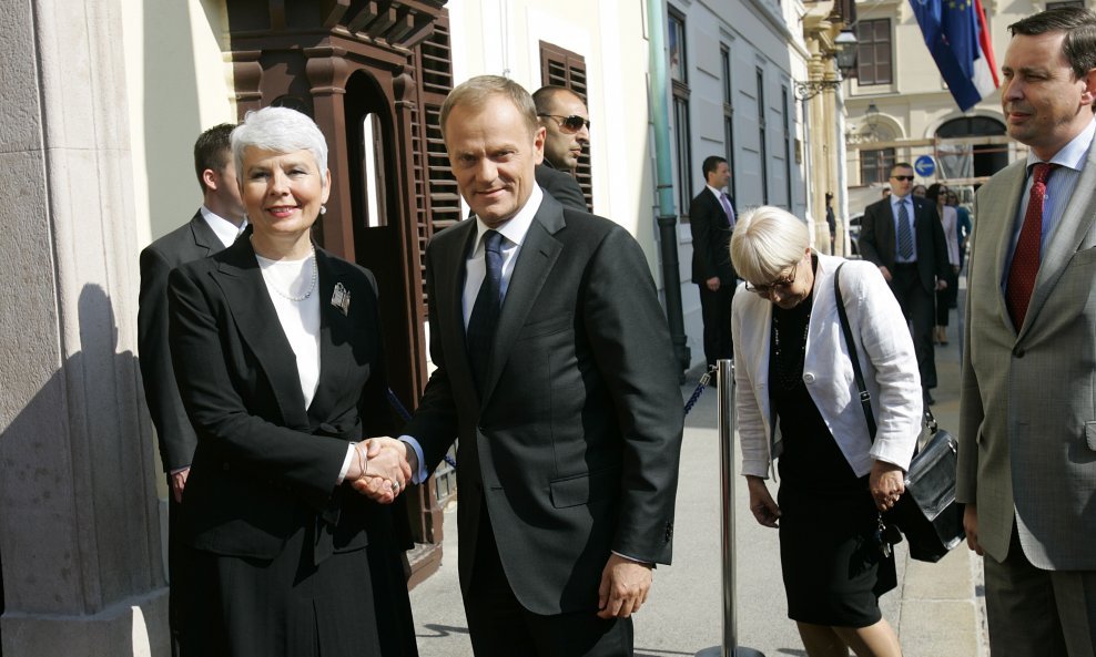 Jadranka Kosor i Donald Tusk