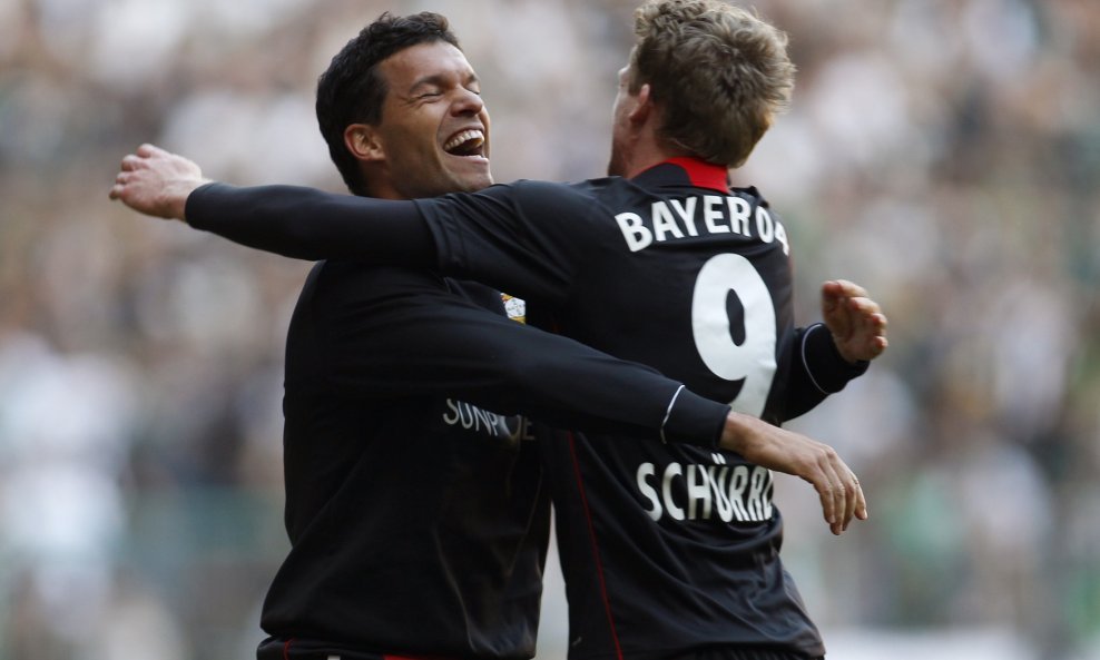 Bayer Leverkusen Andre Schuerrle i Michael Ballack