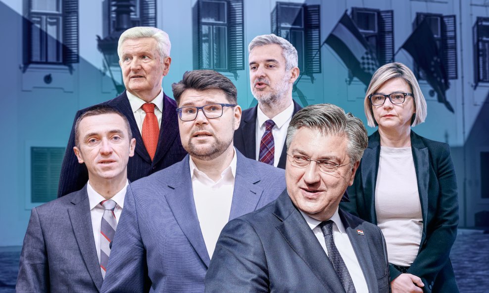 Ivan Penava, Ivica Todorić, Peđa Grbin, Nino Raspudić, Andrej Plenković, Sandra Benčić