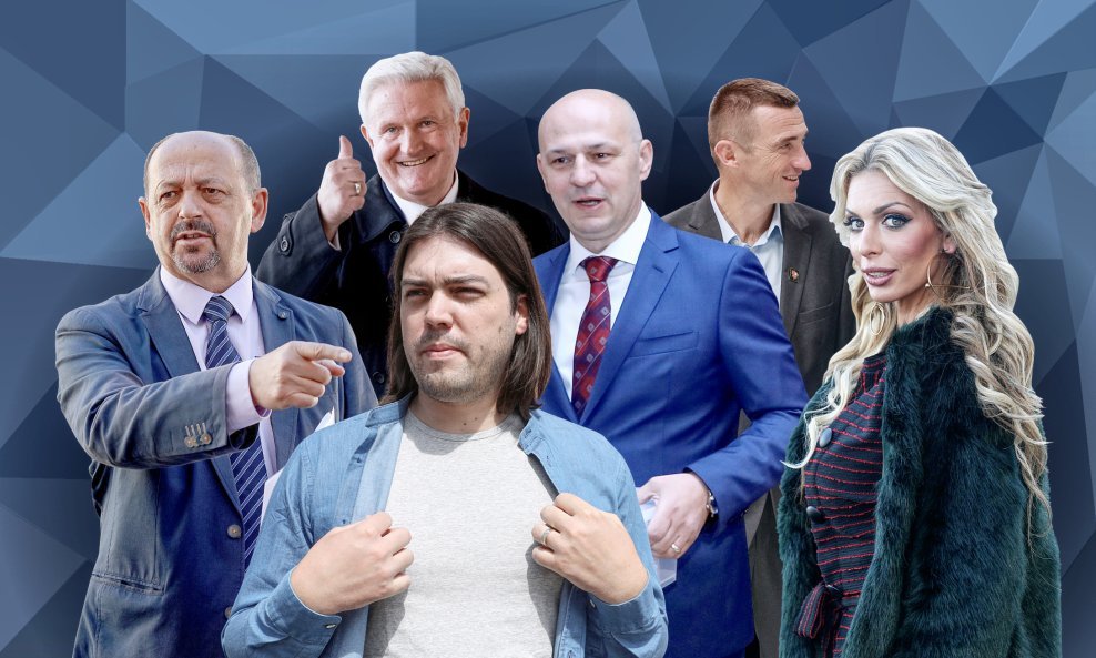 Mislav Kolakušić, Ivica Todorić, Ivan Vilibor Sinčić i Ivan Lovrinović, Ivan Penava i Ava Karabatić