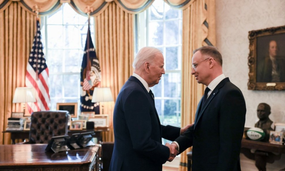 Joe Biden i Andrzej Duda