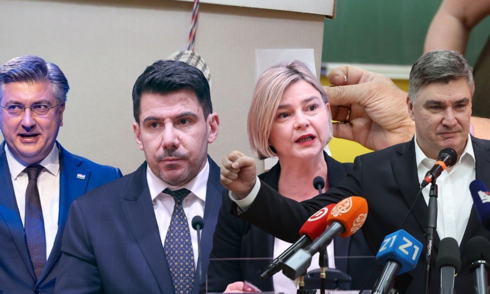 Andrej Plenković, Nikola Grmoja, Sandra Benčić, Zoran Milanović