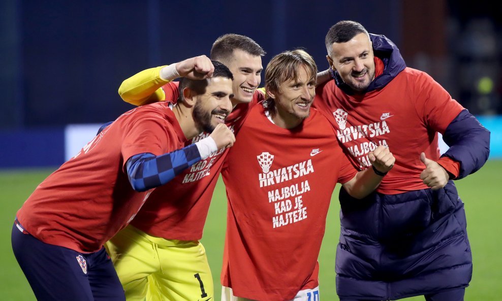 Zadrani - Martin Erlić, Dominik Livaković, Luka Modrić i Danijel Subašić