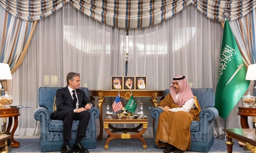 Antony Blinken i saudijski princ Faisal bin Farhan bin Abdullah, ministar vanjskih poslova Saudijske Arabije