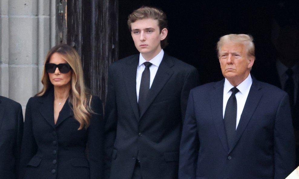 Melania, Barron i Donald Trump