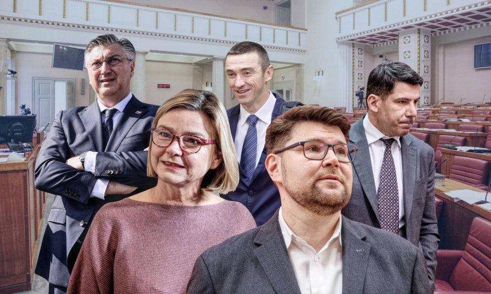 Andrej Plenković, Ivan Penava, Nikola Grmoja, Sandra Benčić, Peđa Grbin