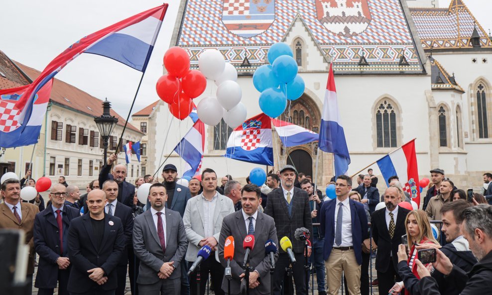 Most, Hrvatski suverenisti, Nezavisna lista mladih i Hrvatske konzervativne stranke predali kandidacijske liste