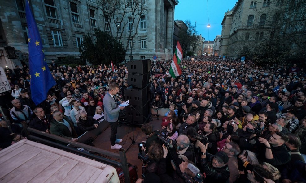 Prostest u Budimpešti