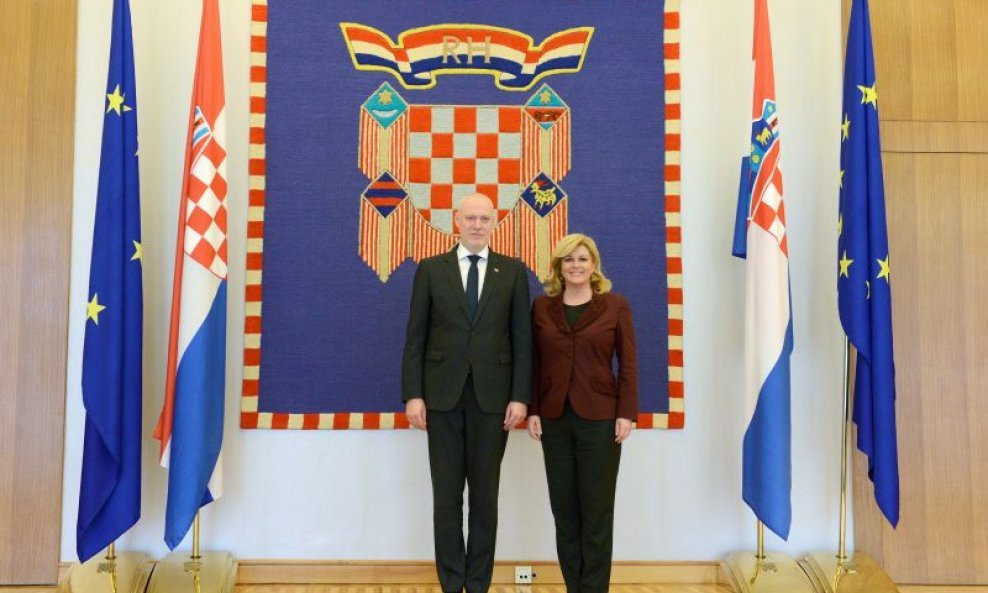 Milan Brglez, predsjednik slovenskog Parlamenta s hrvatskom predsjednikom Kolindom Grabar Kitarović