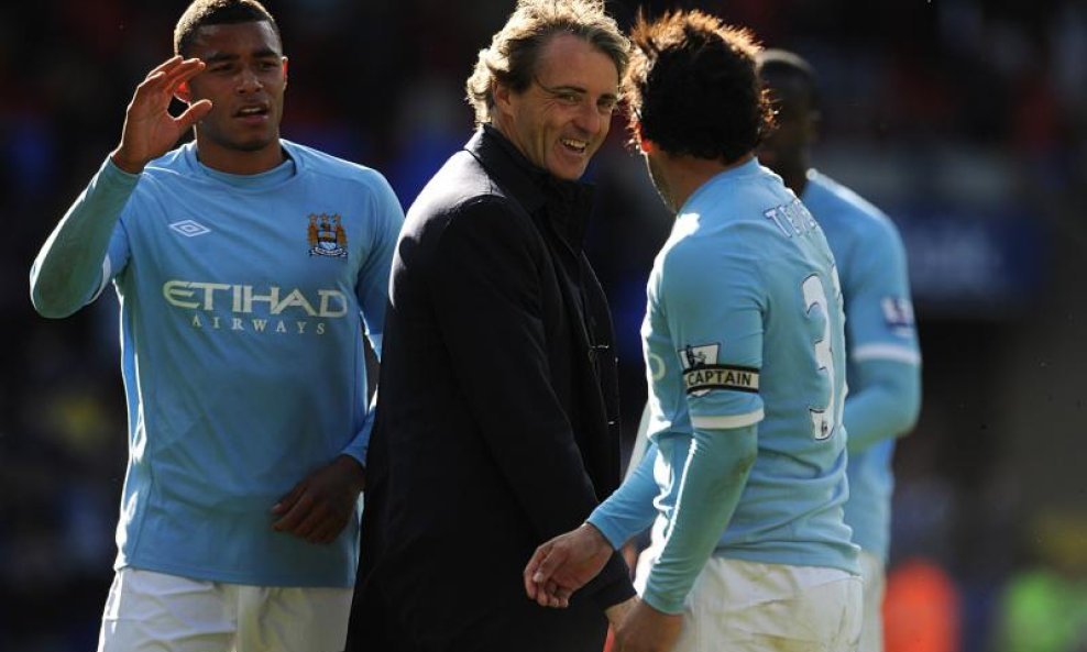 Roberto Mancini i Carlos Tevez