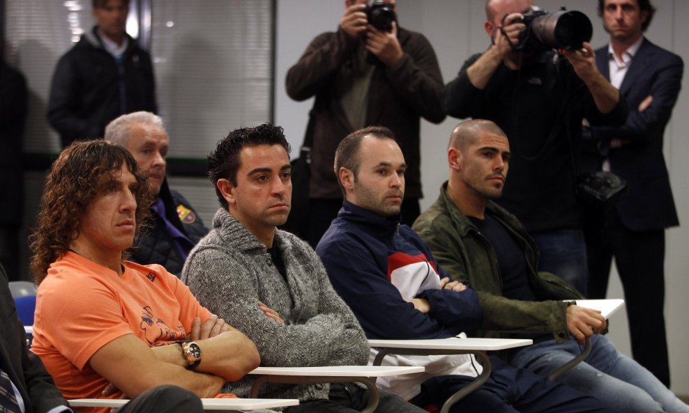 Puyol, Hernandez, Iniesta i Valdes