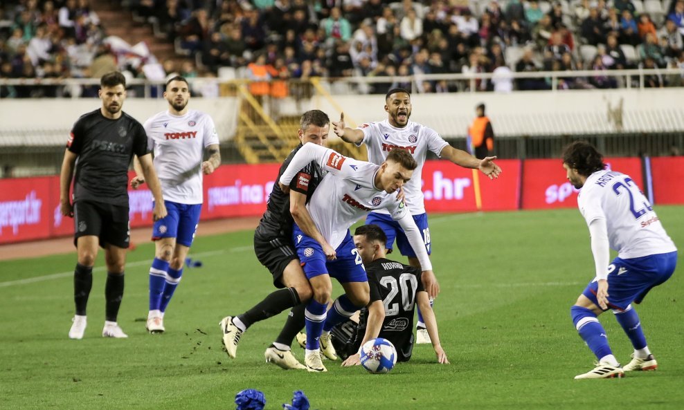 Detalj sa subotnjeg derbija Hajduk - Dinamo