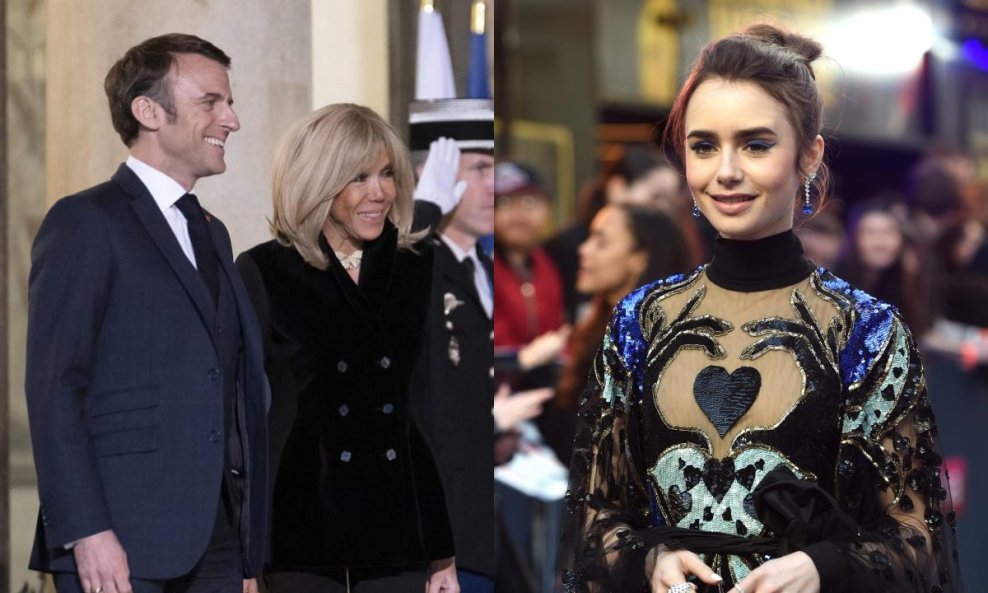 Brigitte Macron i Lily Collins