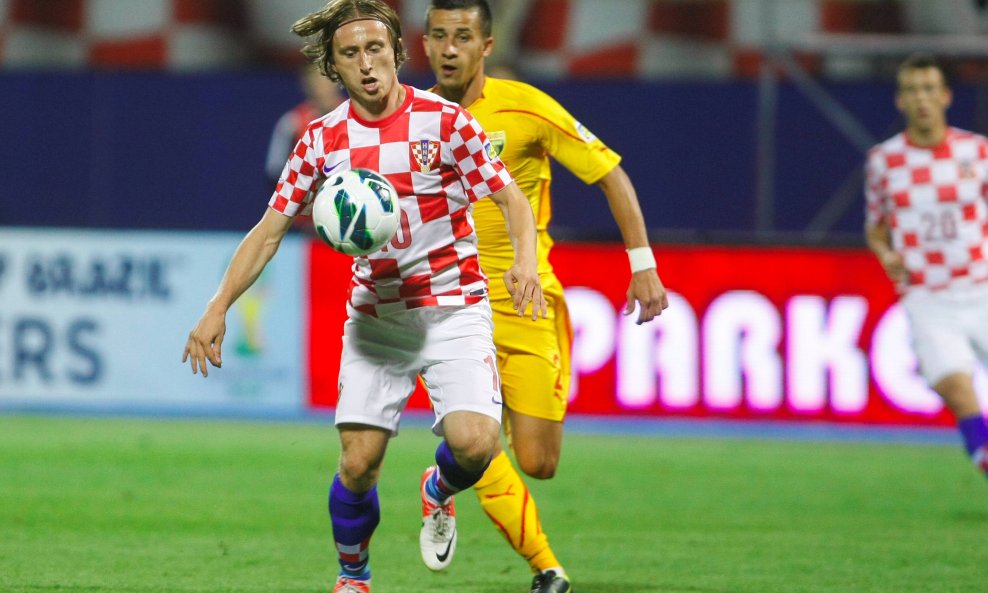 Hrvatska - Makedonija, Daniel Georgievski i Luka Modrić