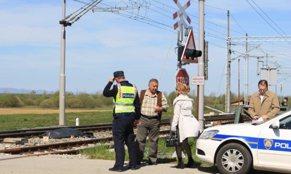 nalet vlaka prometna nesreća policija očevid