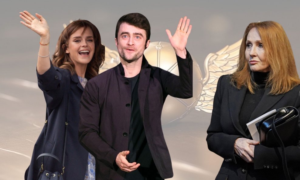 Emma Watson, Daniel Radcliffe i JK Rowling