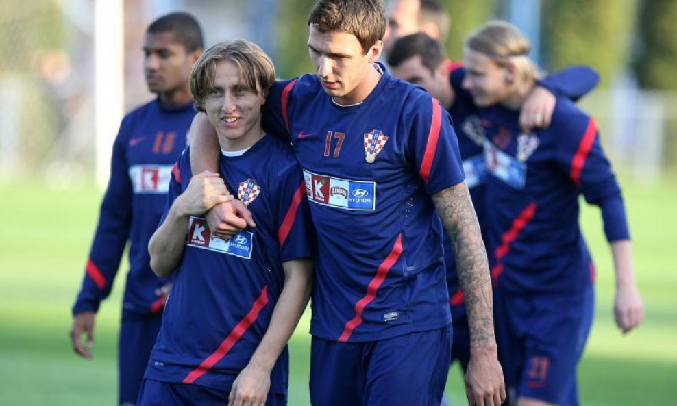 Luka Modrić i Mario Mandžukić