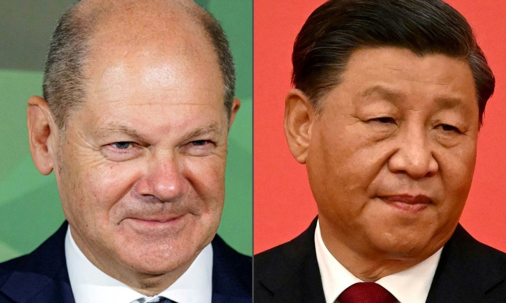 Olaf Scholz i Xi Jinping