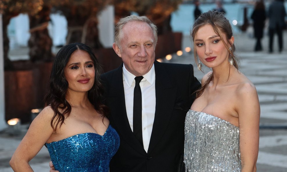 Salma Hayek, Mathilde i François-Henri Pinault