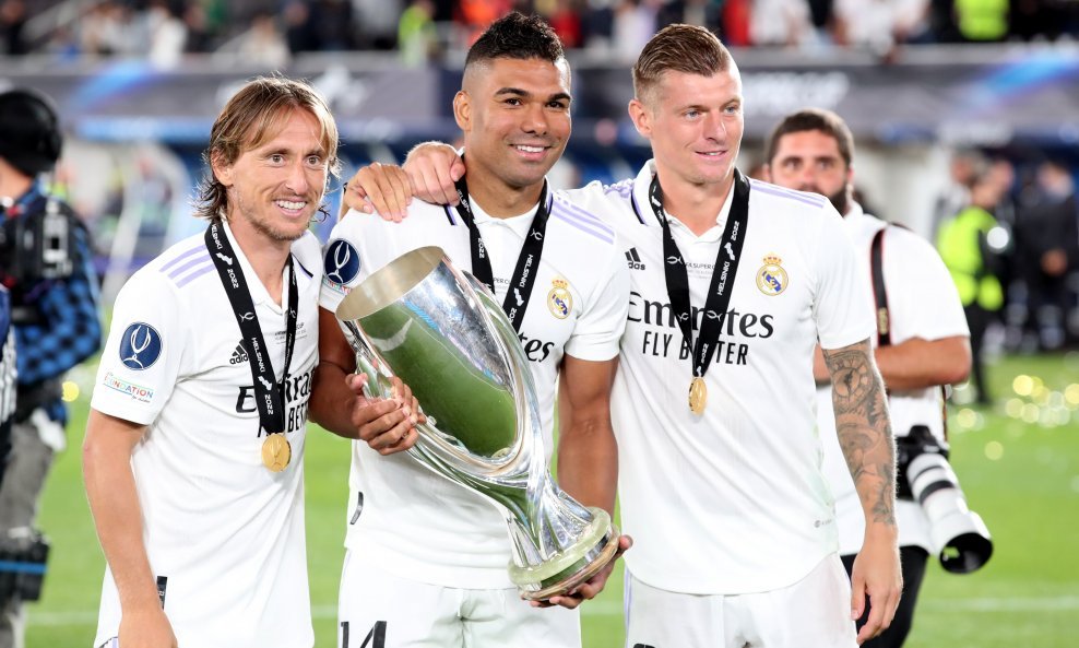 Luka Modrić, Casemiro i Toni Kroos