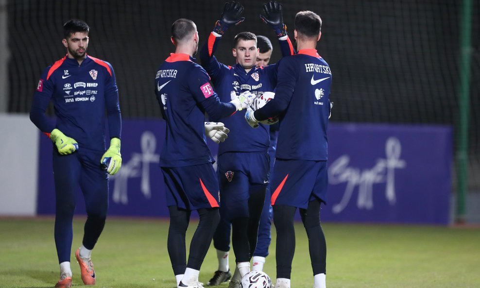 Vratari hrvatske reprezentacije (slijeva): Labrović, Kotarski, Livaković, Ivušić