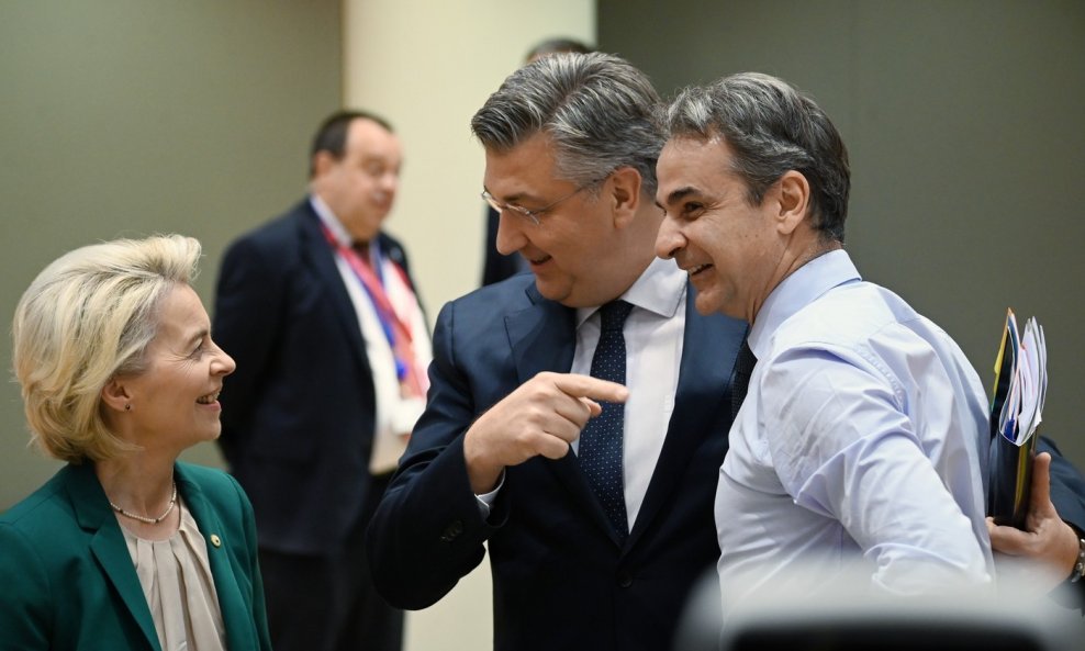 Ursula von der Leyen, Andrej Plenković i Kyriakos Mitsotakis