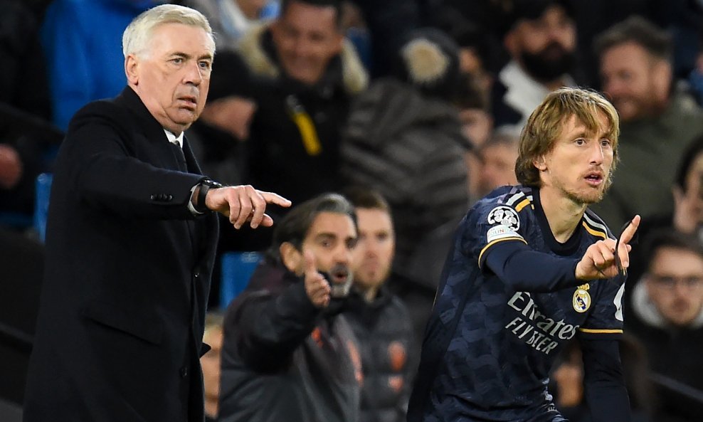 Carlo Ancelotti i Luka Modrić