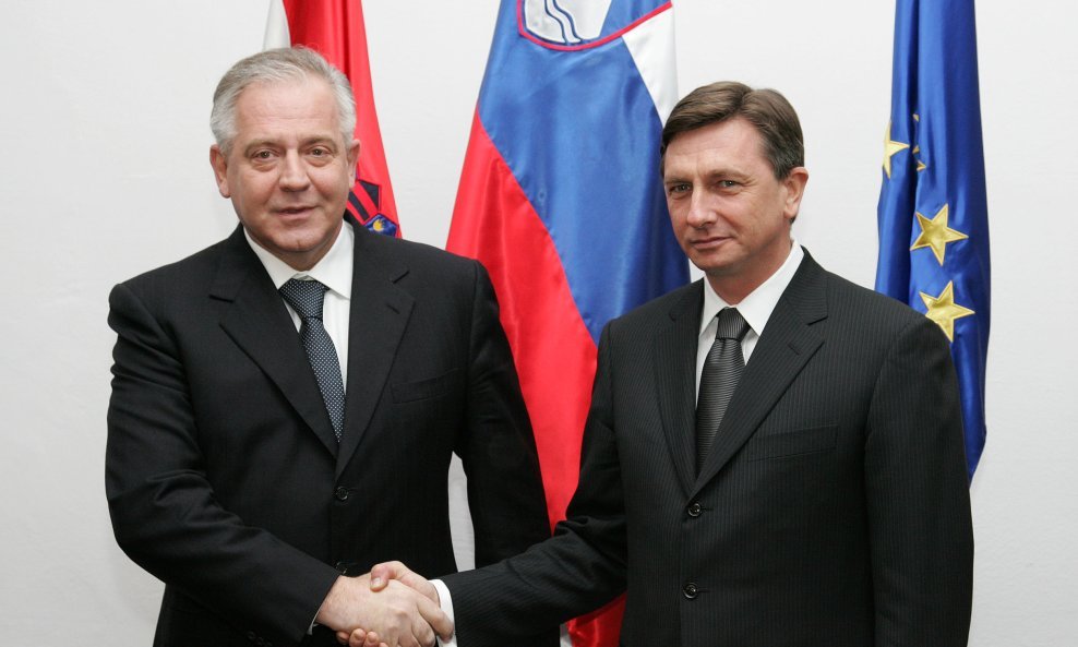 Ivo Sanader i Borut Pahor