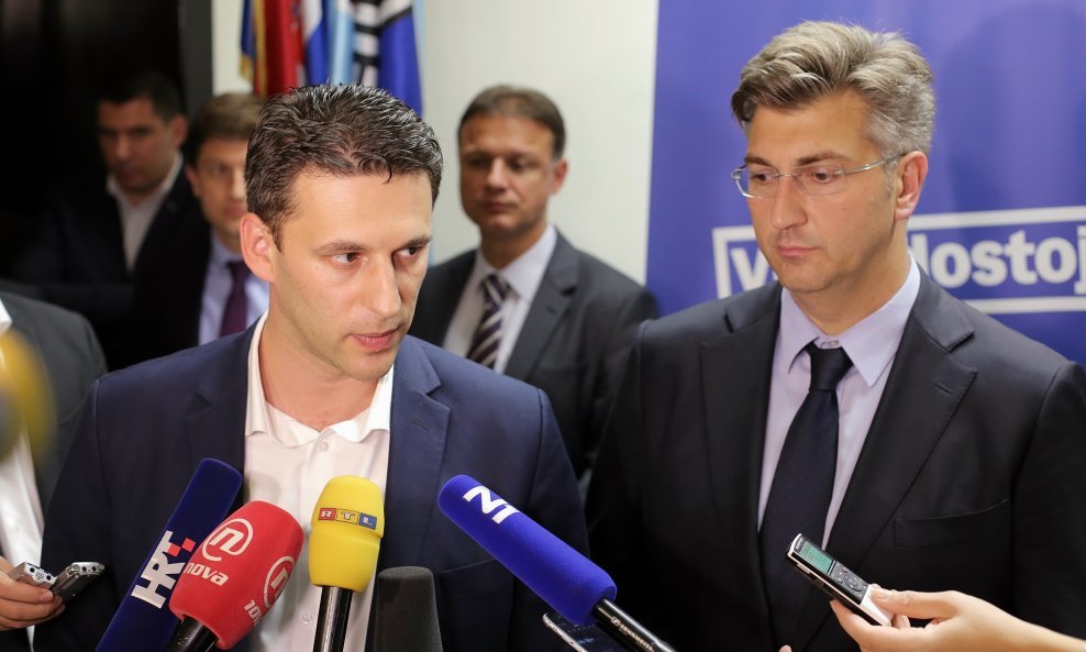 Božo Petrov i Andrej Plenković