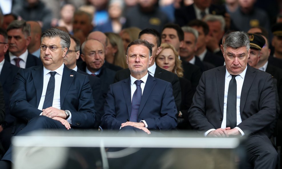 Andrej Plenković, Gordan Jandroković i Zoran Milanović