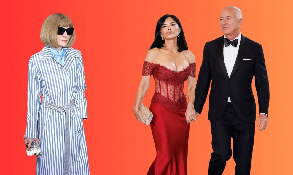 Anna Wintour, Lauren Sanchez i Jeff Bezos