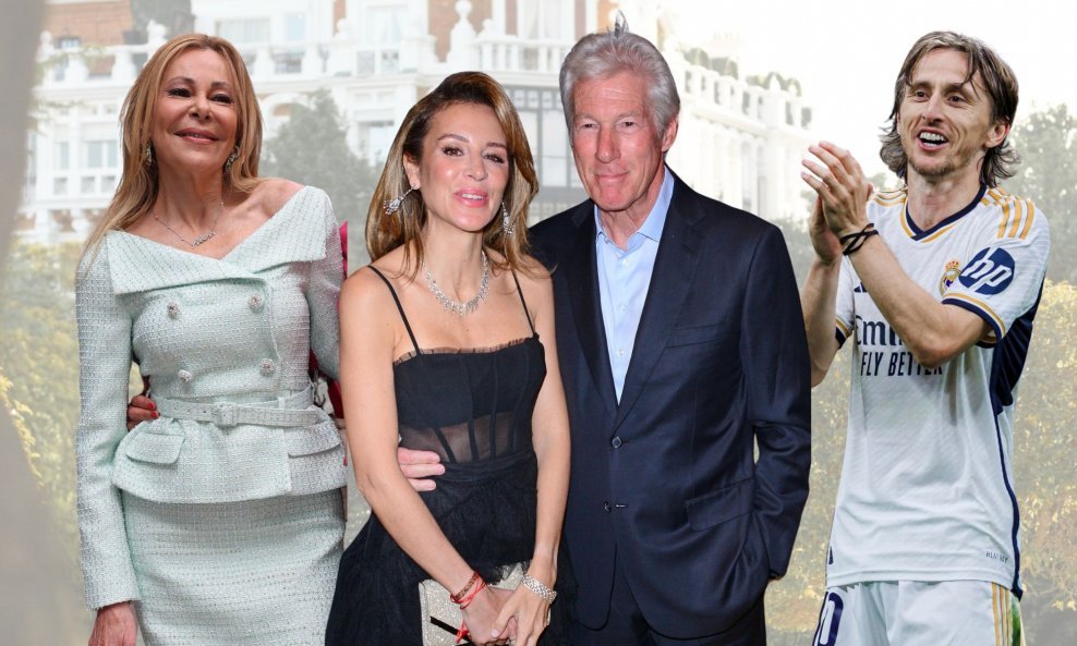 Ana Obregon, Richard Gere sa suprugom i Luka Modrić