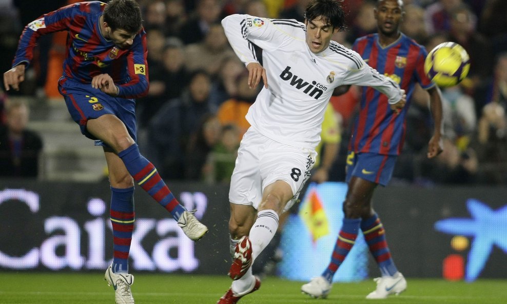 Barcelona - Real 1-0, Gerard Pique i Kaka