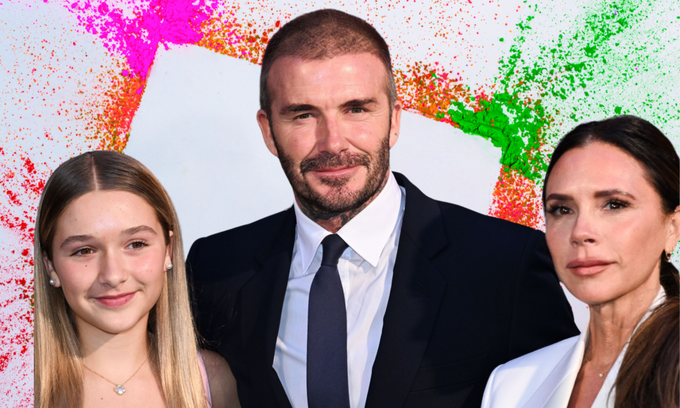 Harper, David i Victoria Beckham