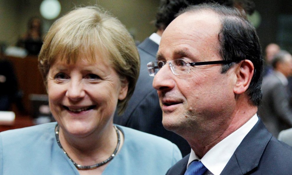Angela Merkel i Francois Holland