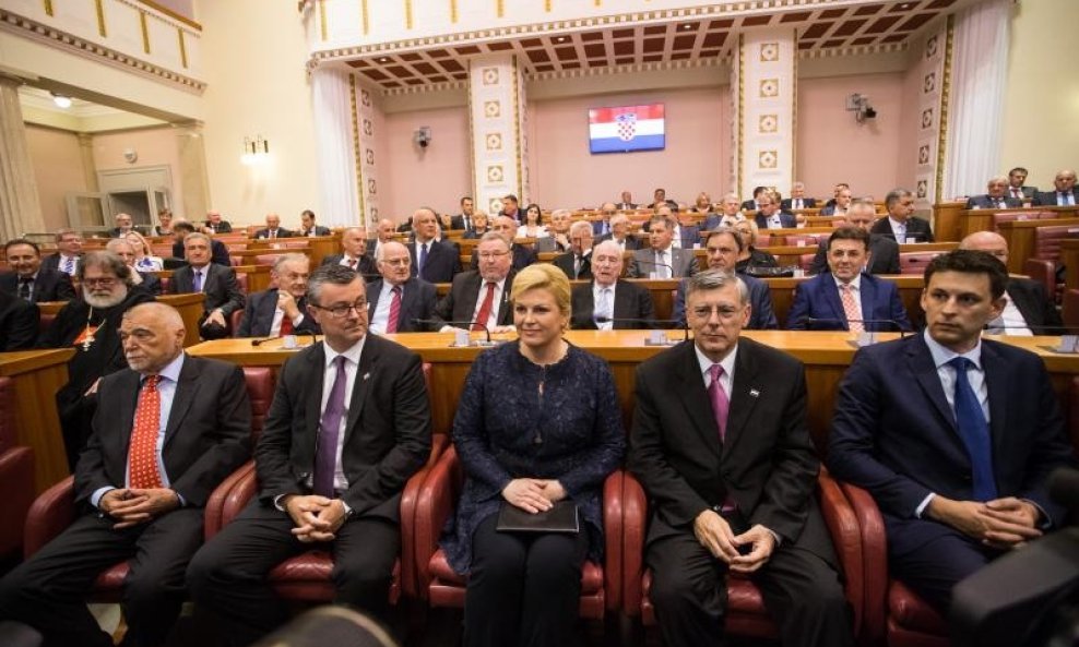 Stipe Mesić, Tihomir Orešković, Kolinda Grabar Kitarović, Željko Reiner, Bozo Petrov