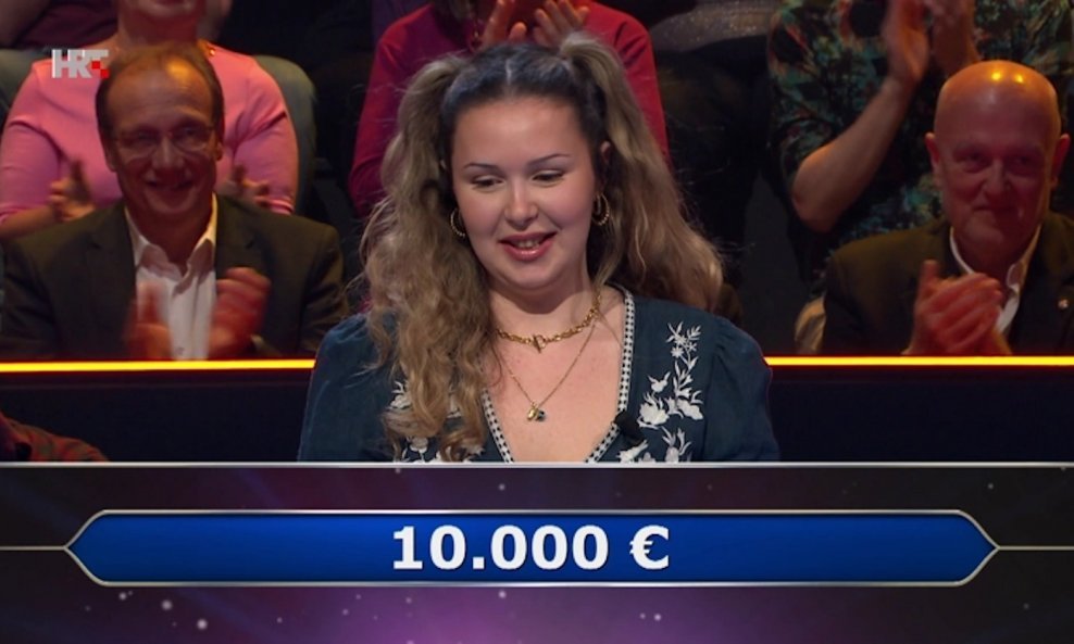 Franka Murtić u kvizu 'Tko želi biti milijunaš'