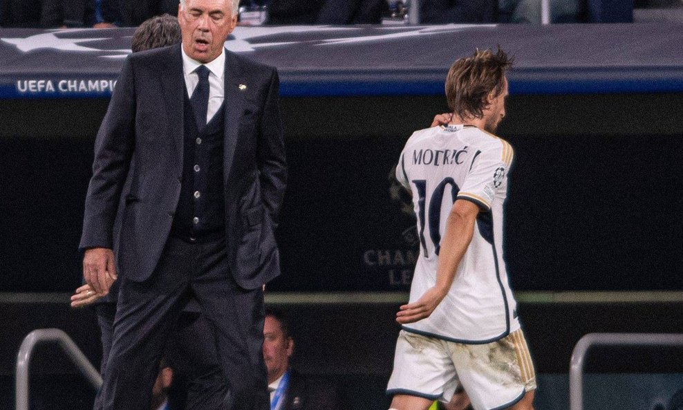 Carlo Ancelotti i Luka Modrić