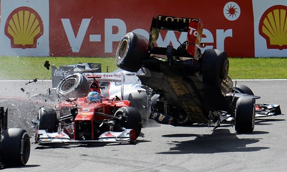 Romain Grosjean i Fernando Alonso