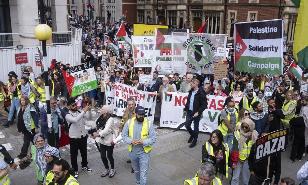 Prosvjed potpore Palestini u Londonu