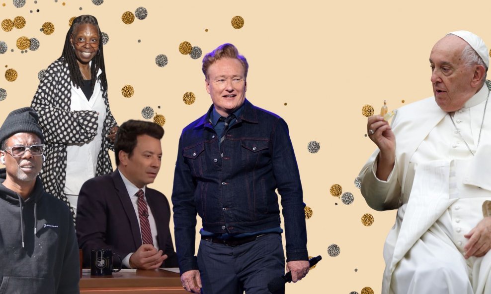 Chris Rock, Whoopi Goldberg, Jimmy Fallon, Conan O'Brien i papa Franjo