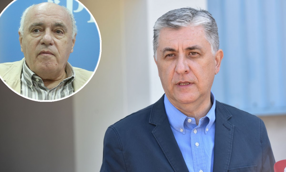 Žarko Puhovski (u krugu), Slaven Hojski