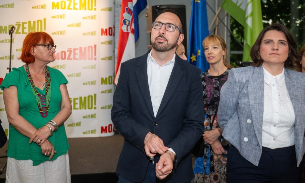 Tomislav Tomašević u stožeru Možemo