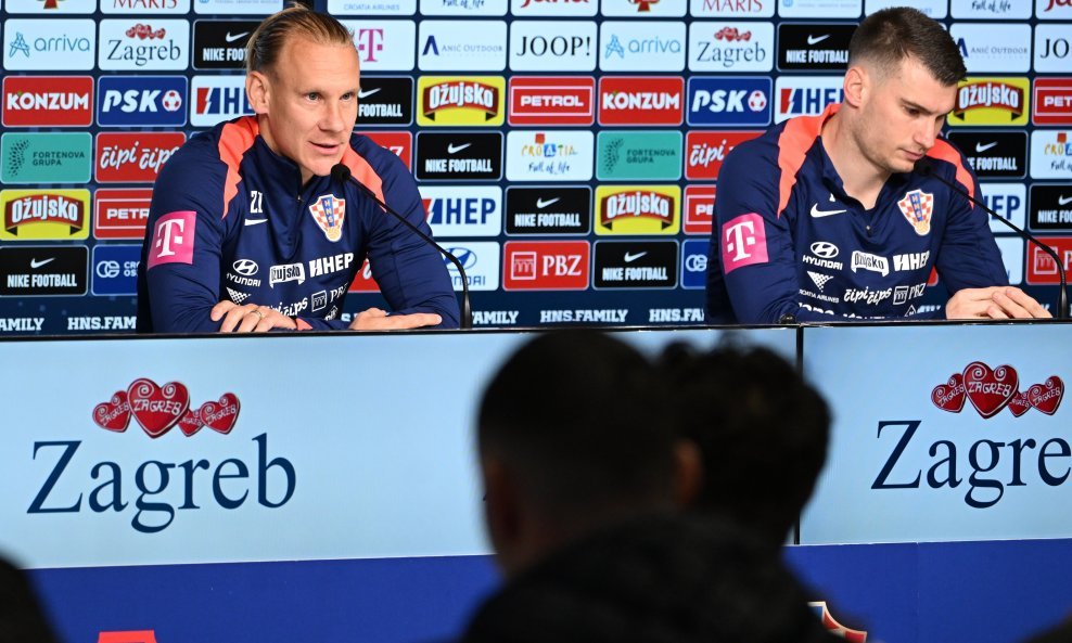 Domagoj Vida i Dominik Livaković