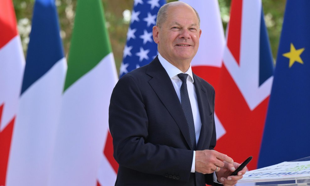 Olaf Scholz, njemački kancelar na samitu G7 u Italiji